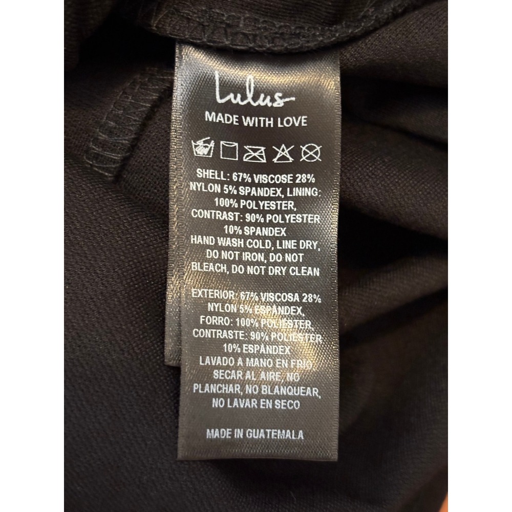 Lulus Sensational Soiree Black Mesh Long Sleeve Bodycon Midi Dress Small 2691 - Picture 9 of 10